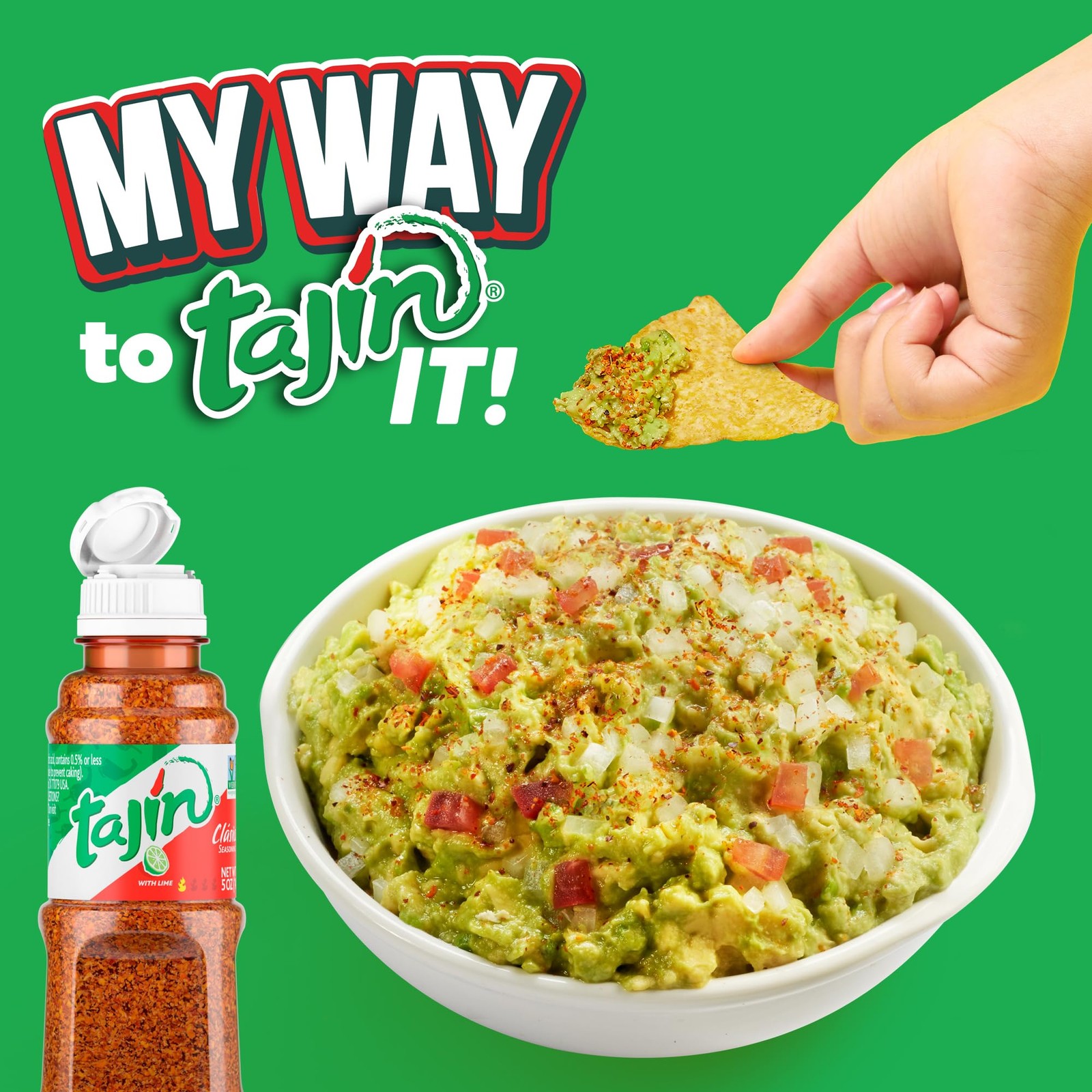 Tajin Clásico Seasoning, Authentic Mexican Chili Lime 5 Ounce (Pack of 3)
