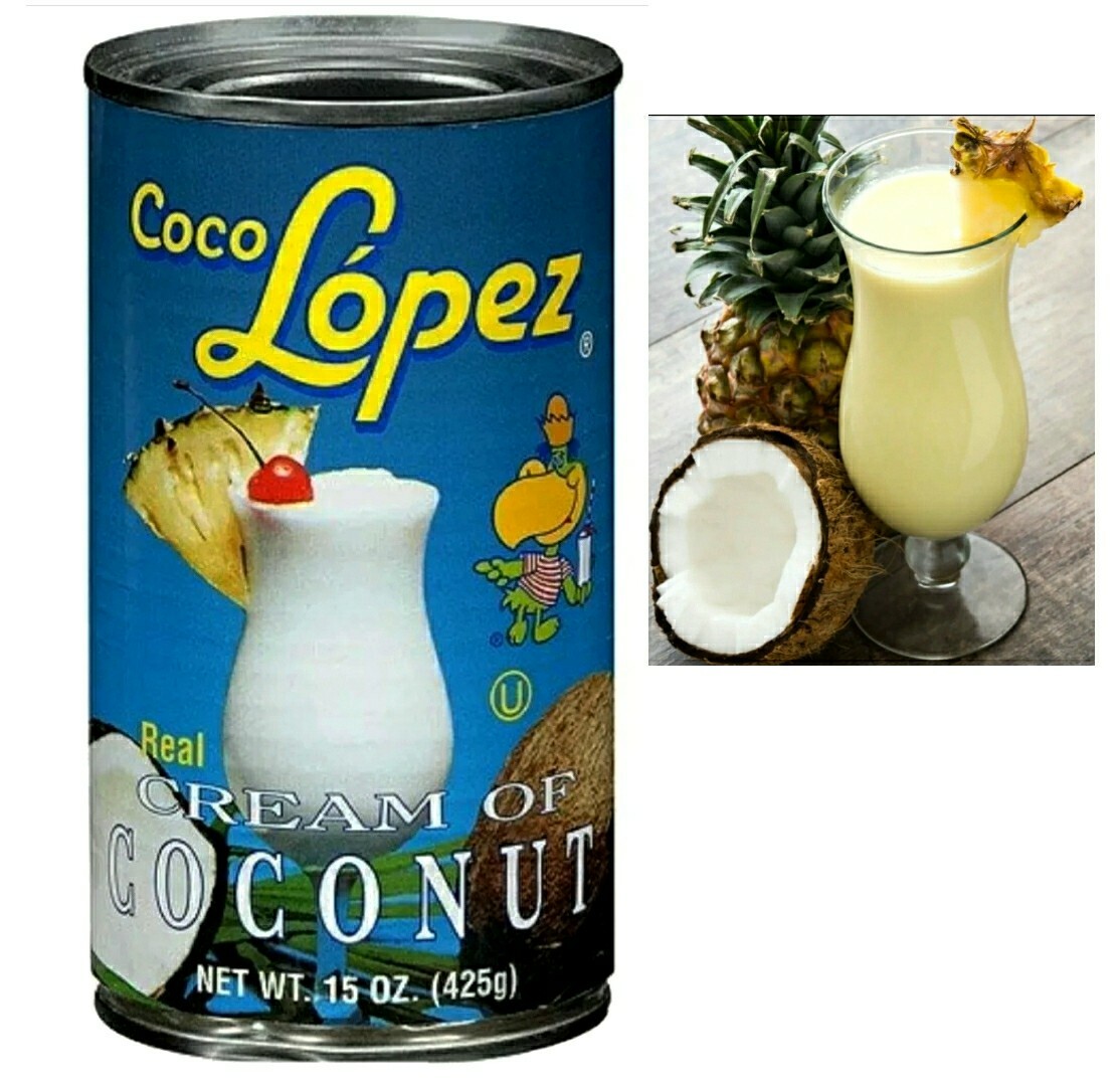 4 Cans-15oz. Coco Lopez Real Cream Of Coconut for Piña Colada & others Desserts