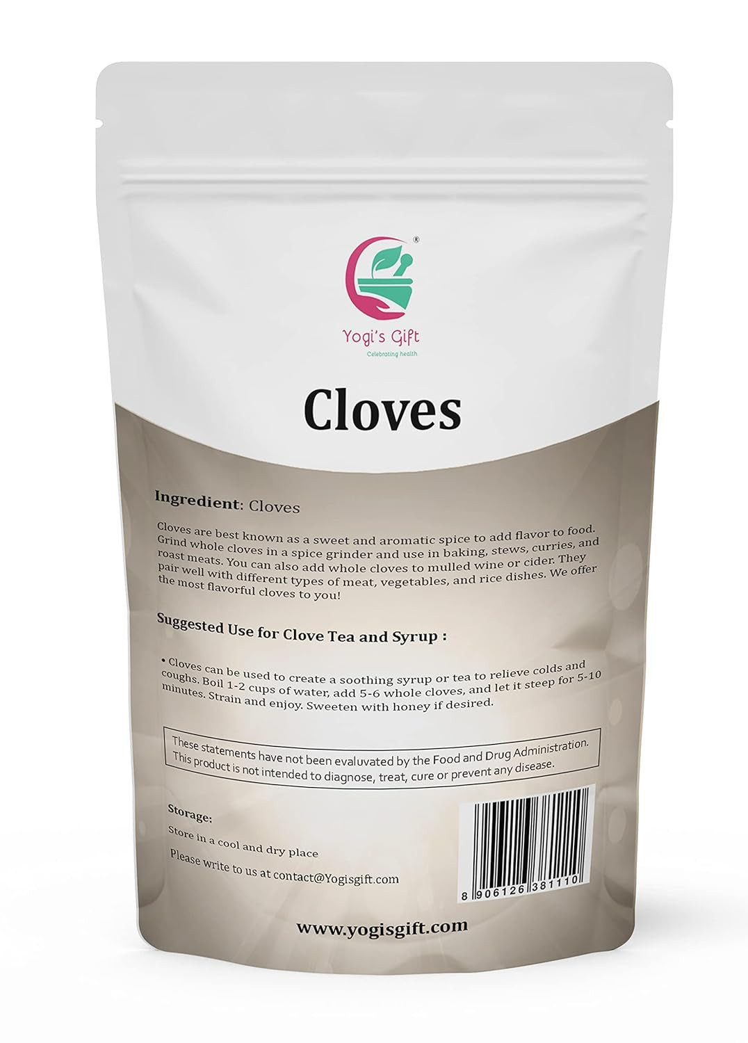 Yogi’S Gift Cloves Whole 1 Lb Bulk, Hand Picked Premium Quality Clove, Perfect f