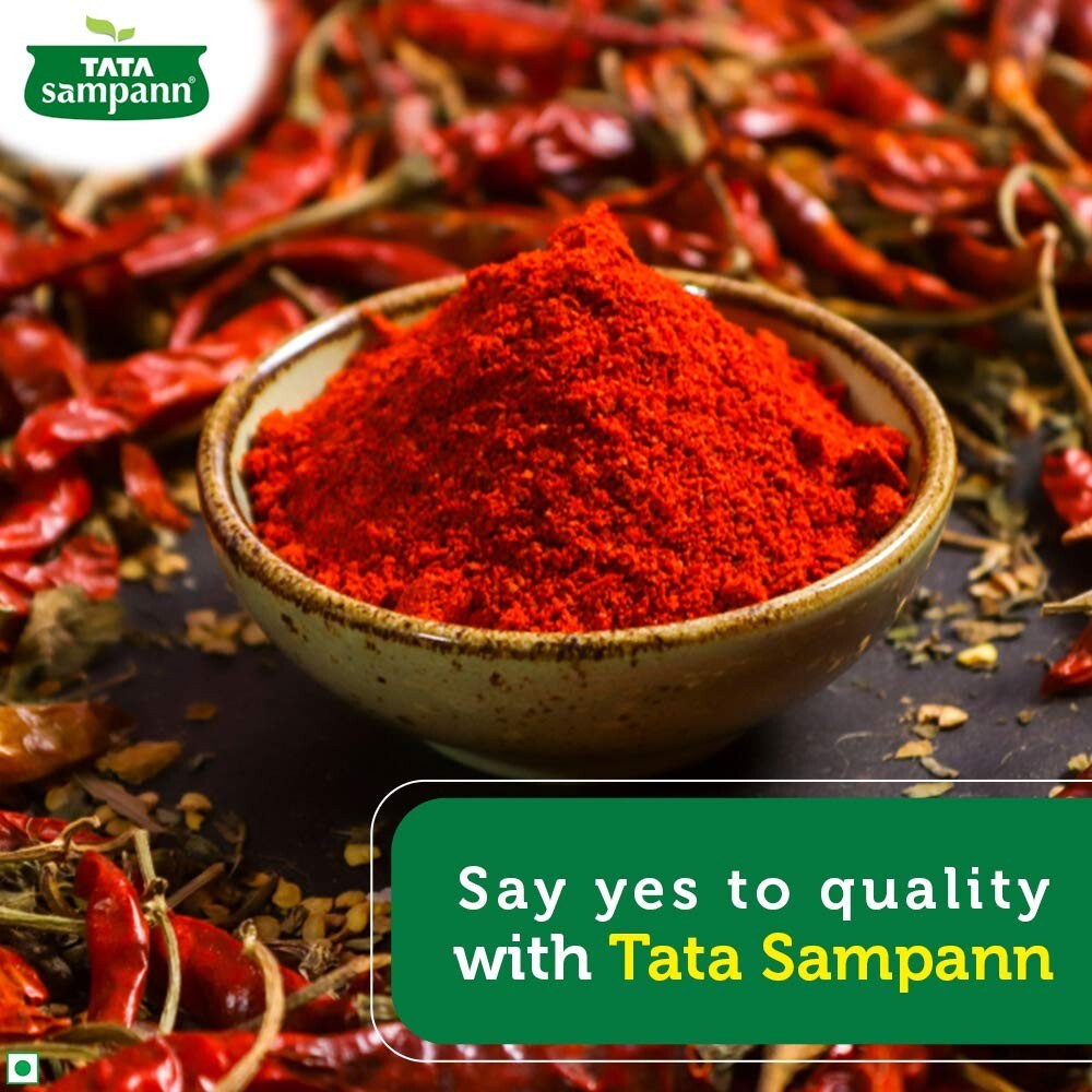 Tata Sampann Chilli Mirchi Laal Mirch Powder with Natural Oils 100 g, Free Ship