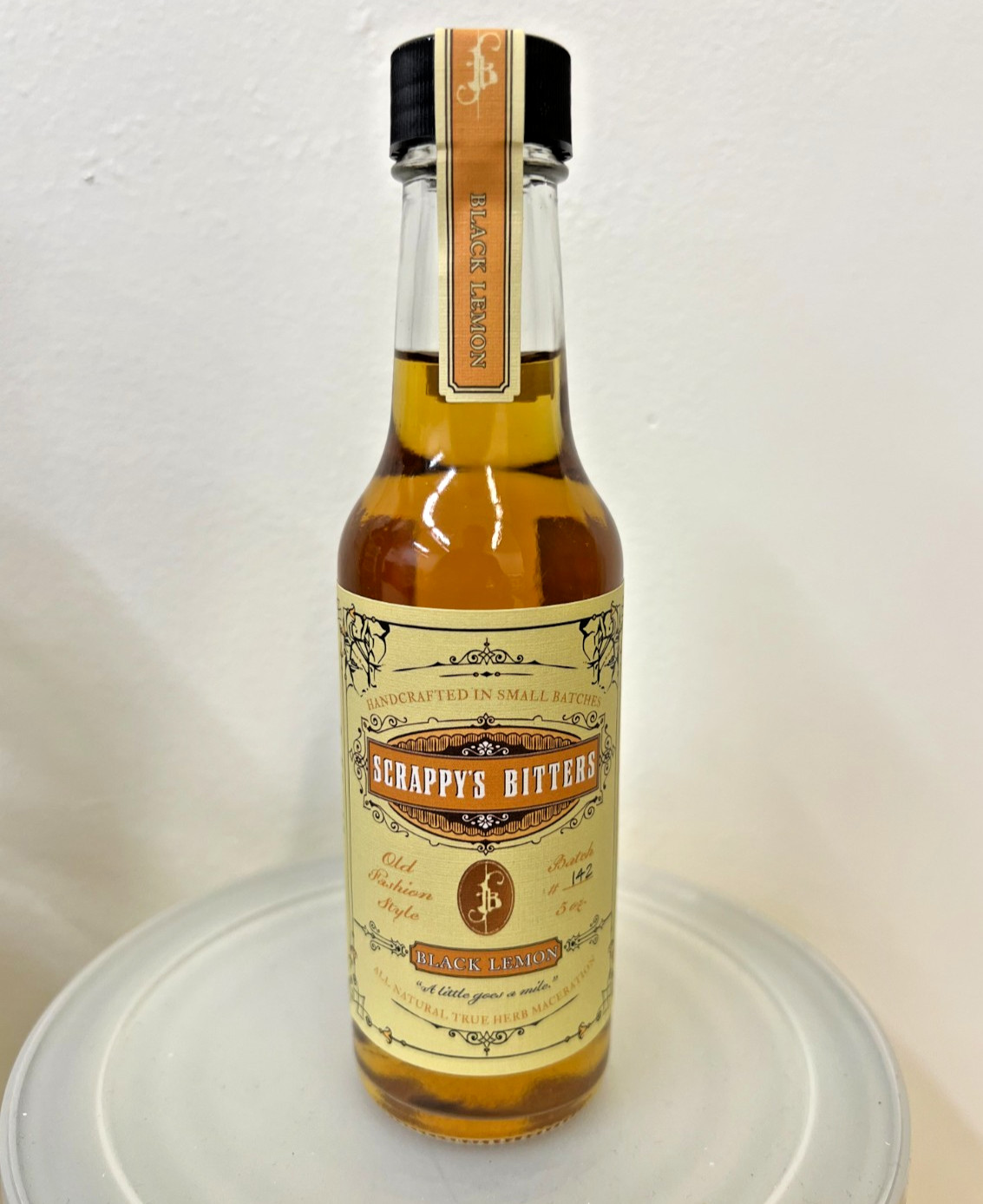 Scrappy’s Black Lemon Bitters! Scrappys Classic Cocktail Bitter Bottle Arabic