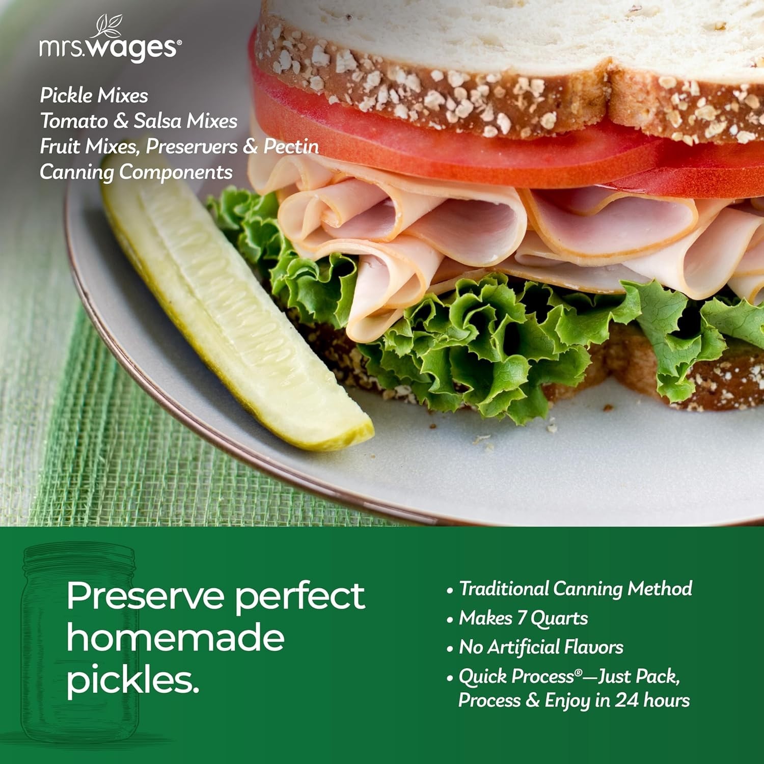 Quick Process Dill Pickle Mix, Quick and Easy, Simple-To-Use, Traditional Pic…