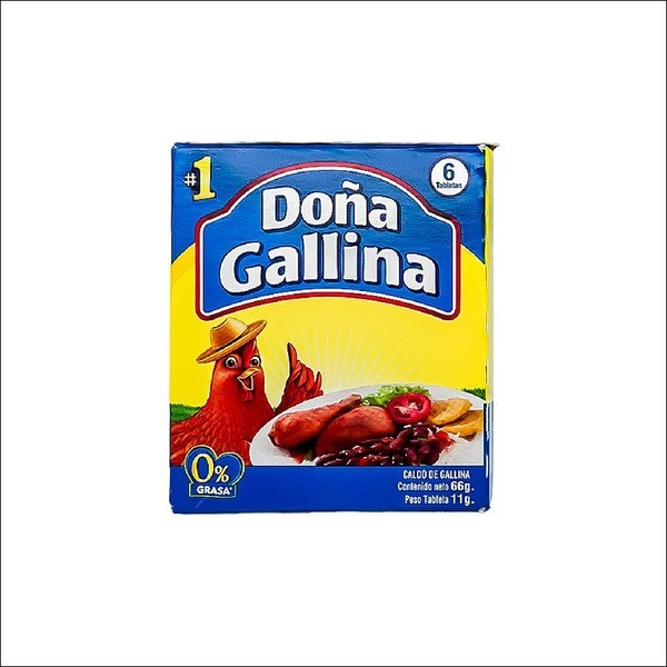 Dona Gallina Bouillon Chicken 6 Tablets 132g (Pack of 3)