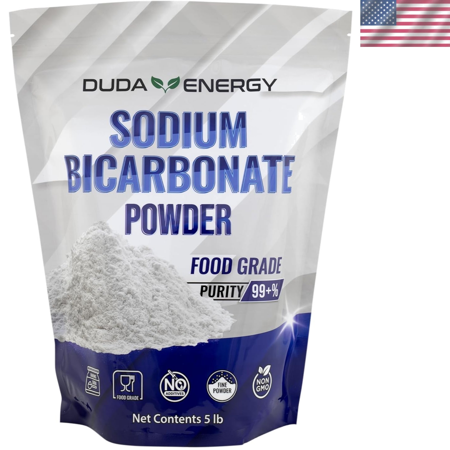 5 lb USP Pure Sodium Bicarbonate Powder Organic Food Grade Listed Pure Baking…