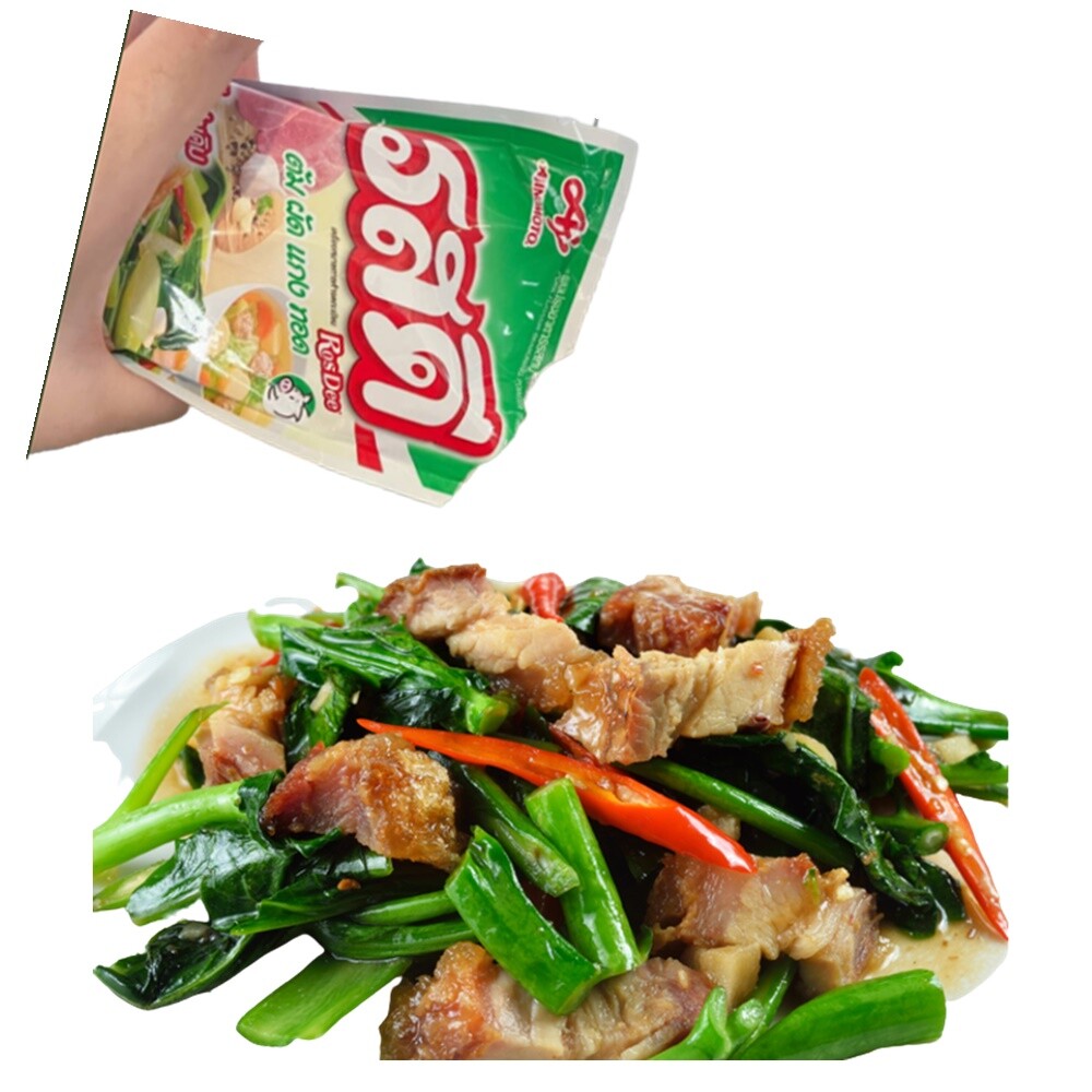 Seasoning Powder Pork Flavor Rosdee Thai Food Cooking Ajinomoto 75 g x 3 Sachets