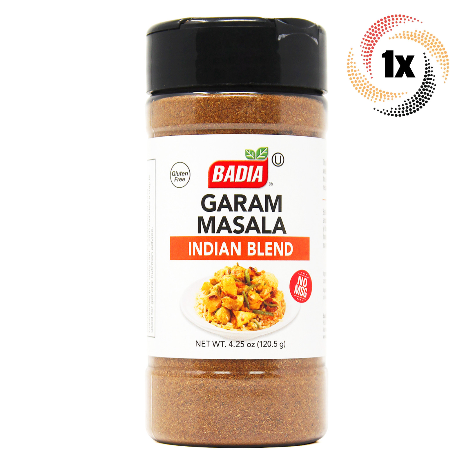 1x Shaker Badia Garam Masala Indian Blend Seasoning | 4.25oz | Kosher & MSG Free
