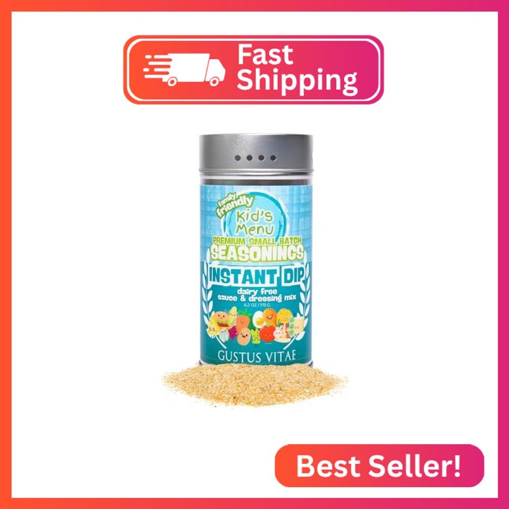 Kid’s Menu: Instant Dip – Dairy Free Sauce & Dressing Seasoning Mix | Hand Made