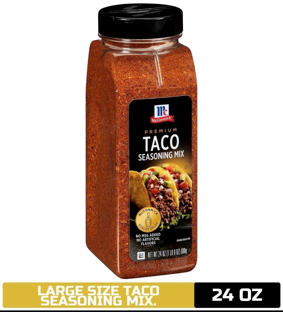 McCormick Premium Taco Seasoning Mix, 2 Pack – 3 lbs (48 oz) total, BB 12-2025