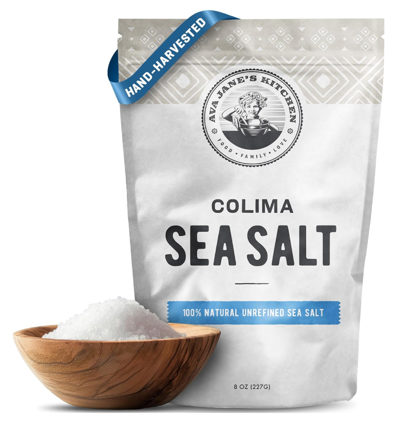 Ava Jane’s Kitchen – Colima Coarse Sea Salt – 100% Unrefined, Natural, and Hand-