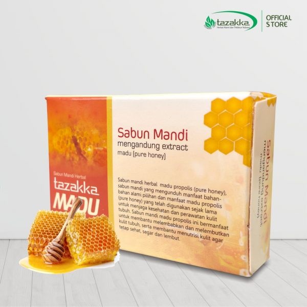 Honey Propolis Bar Soap 90g Herbal Body Cleanser Warm Aroma Ritual