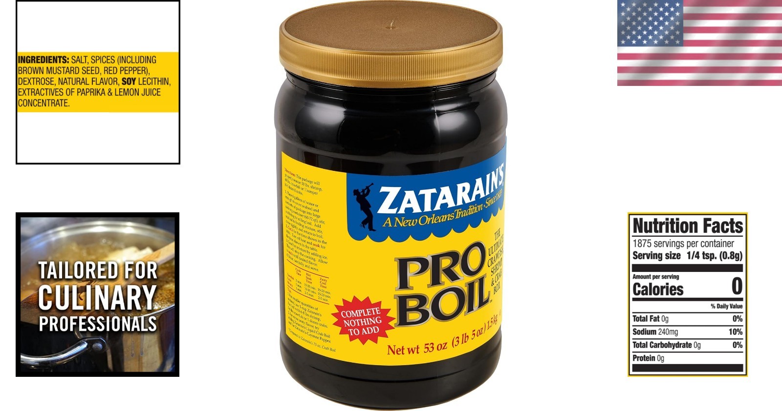 Pro Boil Seafood Seasoning, 53 oz – Authentic New Orleans Flavor for Boils