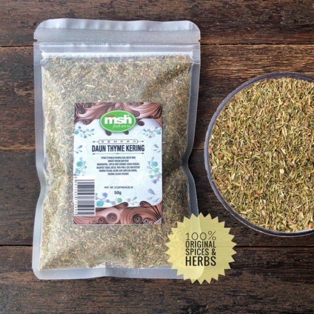 Dried Thyme Leaves 50g pantry-grade culinary herb