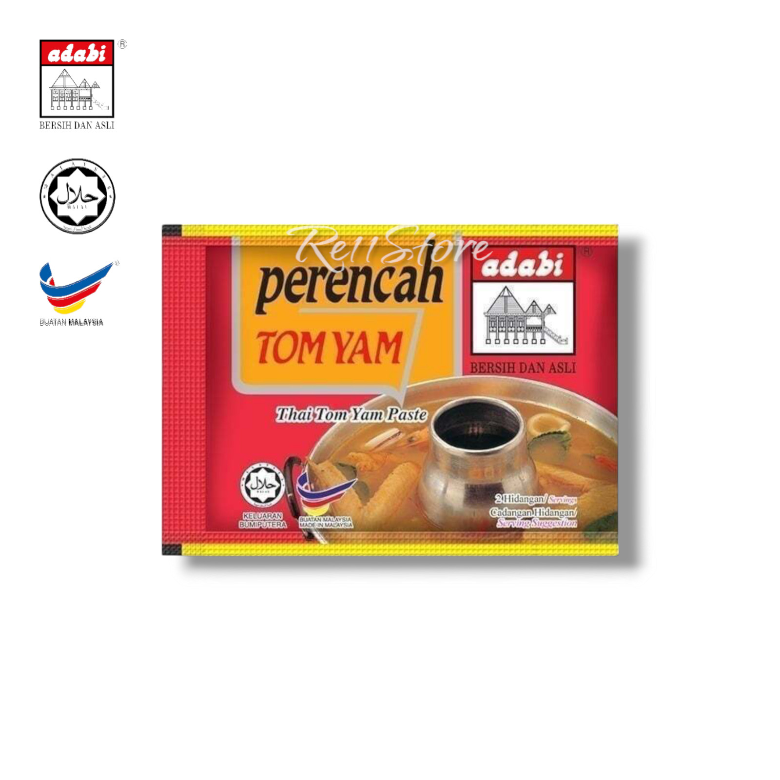 Adabi Thai Tom Yam Paste | 40g | Halal | Rich Thai-Malay Fusion