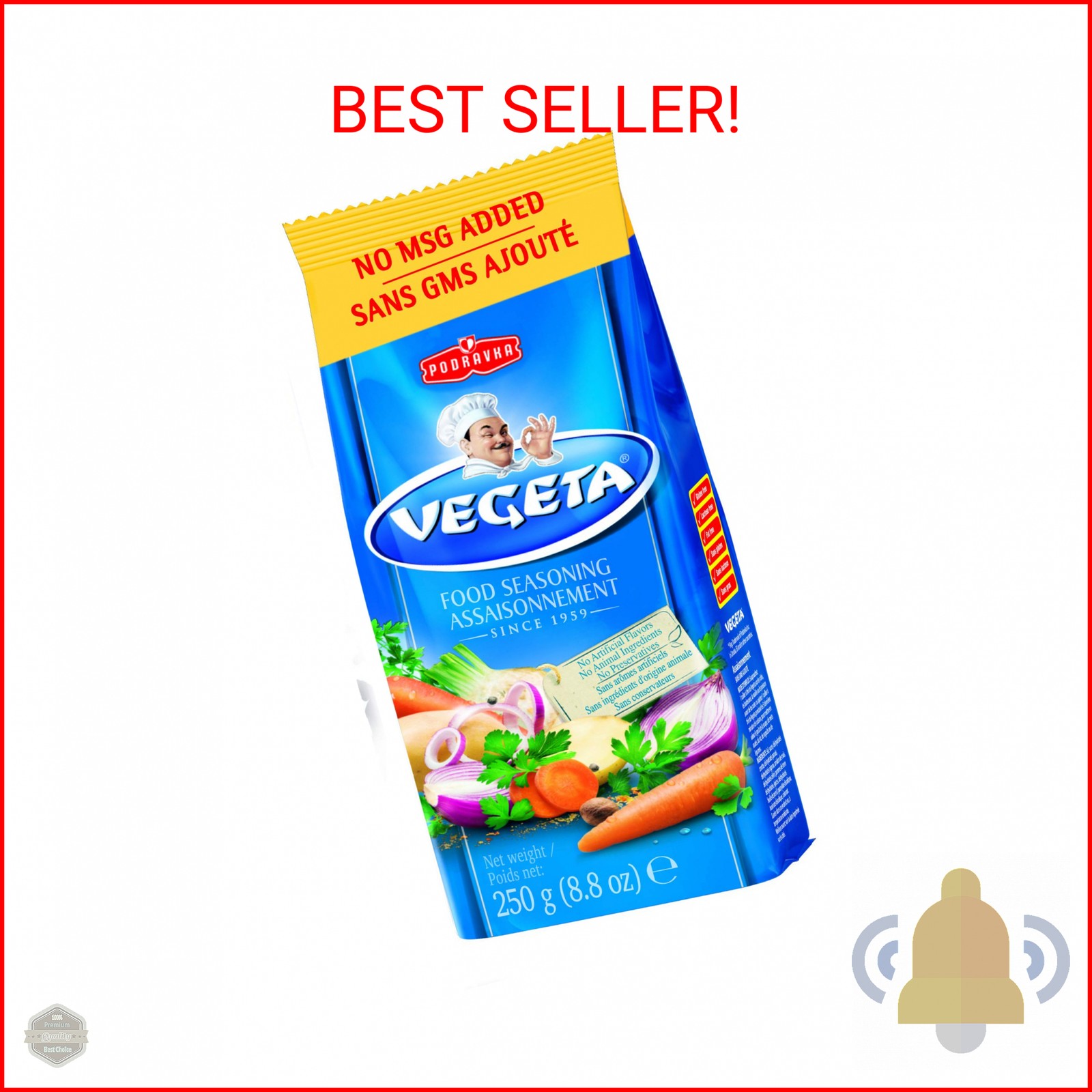 Podravka Vegeta All Purpose Seasoning No MSG 8.8 oz (250 g)