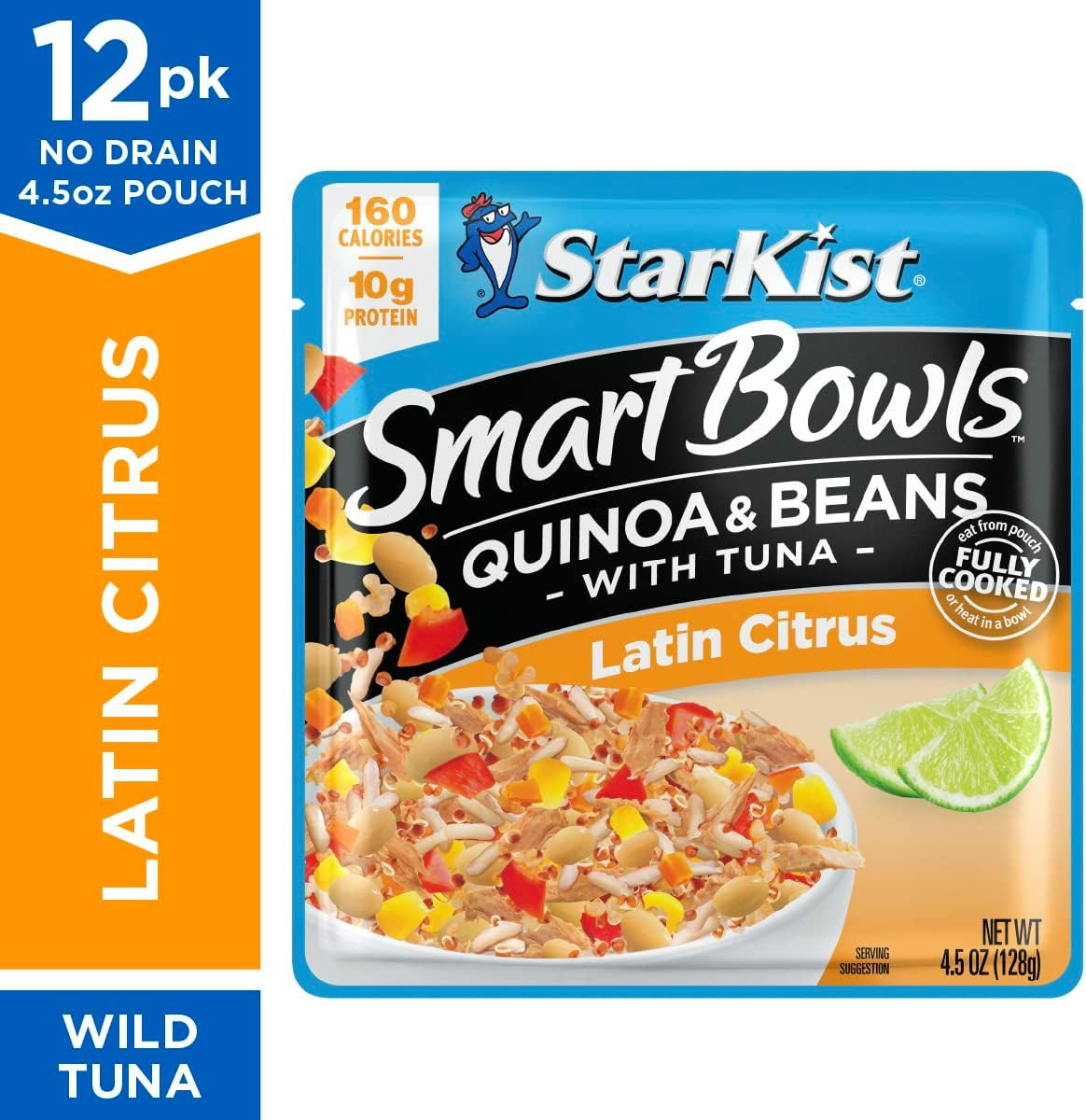 Smart Bowls Latin Citrus, 4.5 oz Pouch (Pack of 12) – Features Quinoa & Beans wi