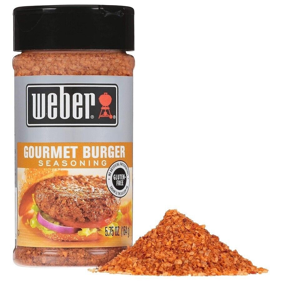 Weber Gourmet Burger Seasoning, Gluten Free 5.75 Ounce Shaker