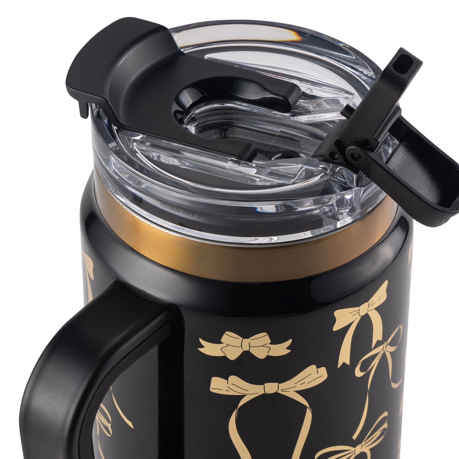 Thyme & Table 32 fl oz Stainless Steel Tumbler with Handle and Straw