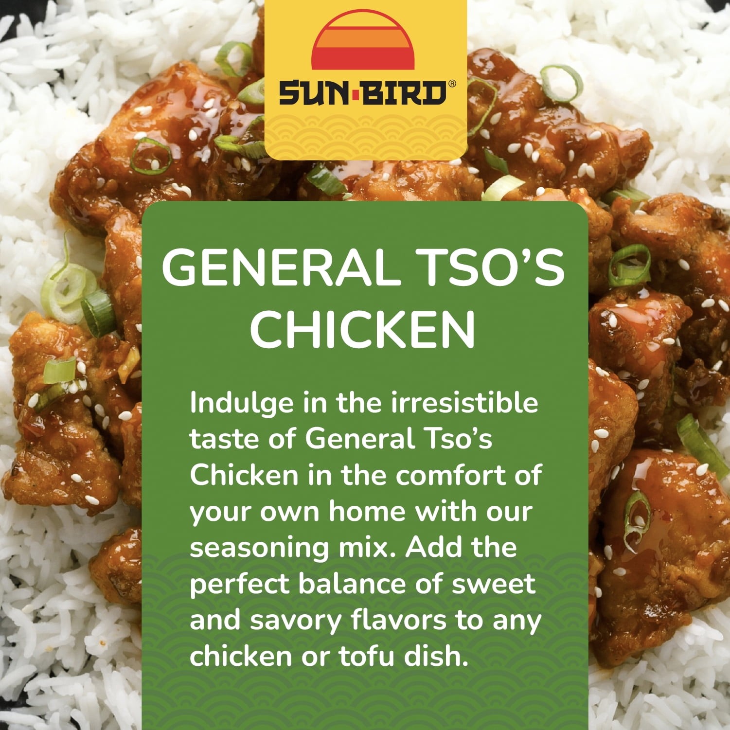 Sunbird General Tso’s Chicken Seasoning Mix, 1.14 Ounce