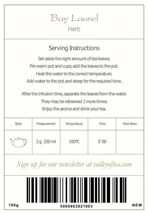 Organic Bay Leaf Herb – Culinary Quality