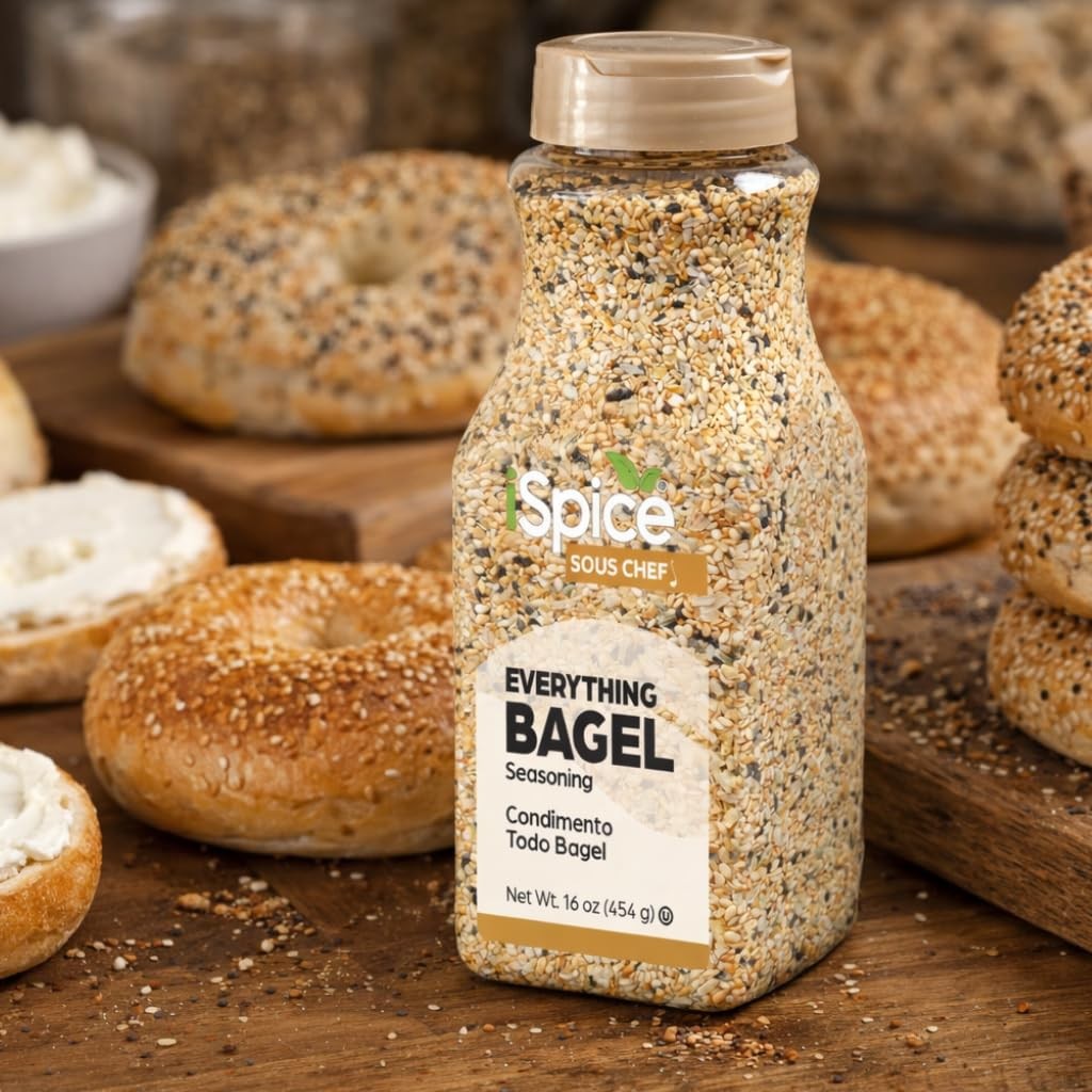 iSpice Blend | Bagel Topping Seasoning | 16 oz | Bulk Size | Mixed Spices &…