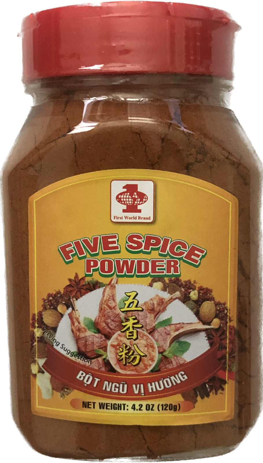 4.2oz First World Brand Five Spice Powder Bot Ngu Vi Huong Aromatic Blend