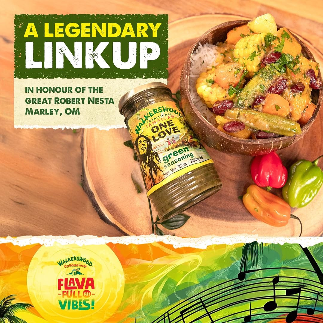 Traditional Jamaican All Purpose Mix and Blenda Green Seasoning, 10 Oz (Packagin