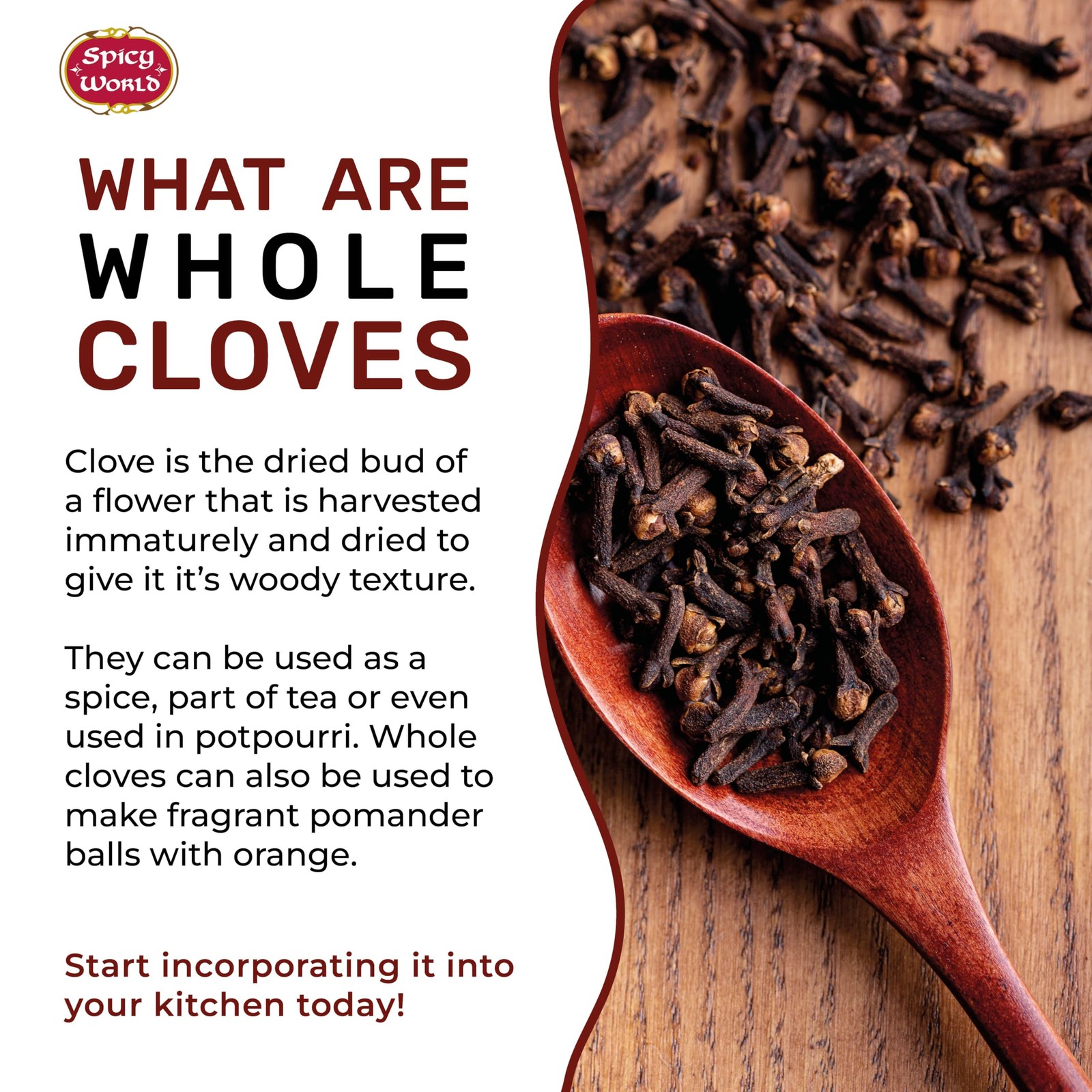 Cloves Whole Bulk 14 Oz Bag – Pure, Non-GMO, Premium 14 Ounce (Pack of 1)