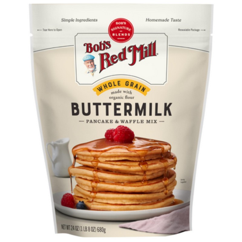 1x Bob’s Red Mill Organic Buttermilk Pancake & Waffle Mix Breakfast Baking 24oz