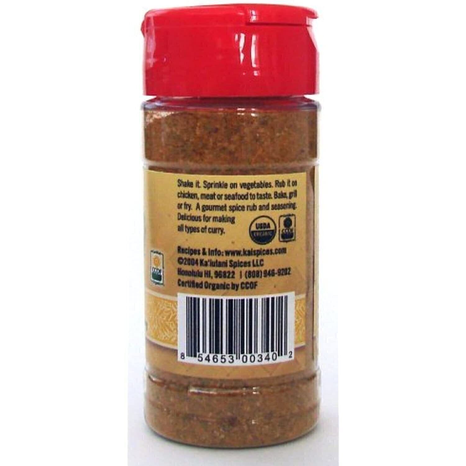 Kaiulani Spices, Seasoning Exotic Curry Medium, 3 Ounce
