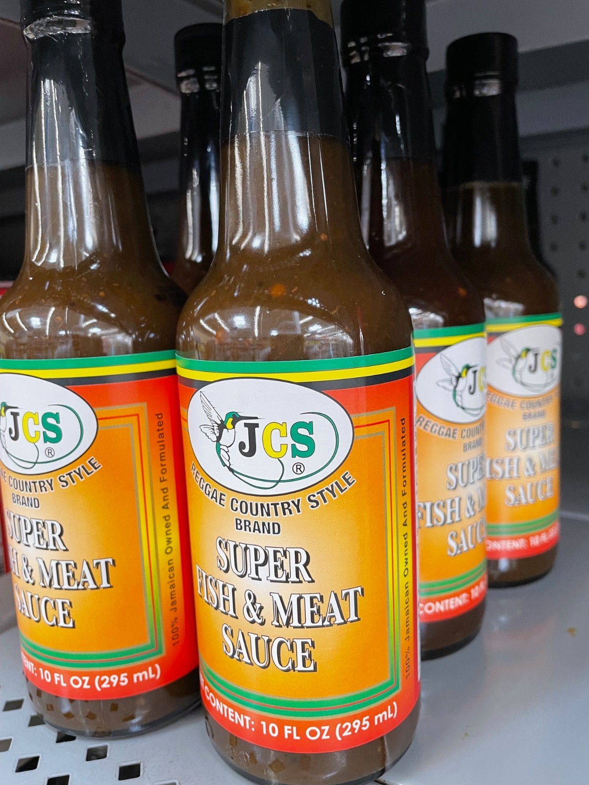 6 Pack JCS Jamaican Super Fish and Meat Sauce 10 oz Bottles – Reggae Style Carib