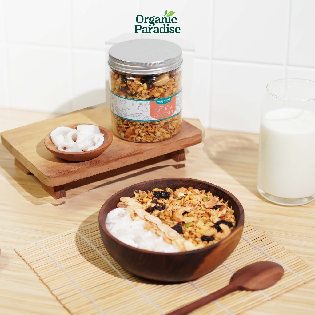 Tropical Coconut Granola Mix 500 Gram Breakfast Cereal Snack Topping On The Go