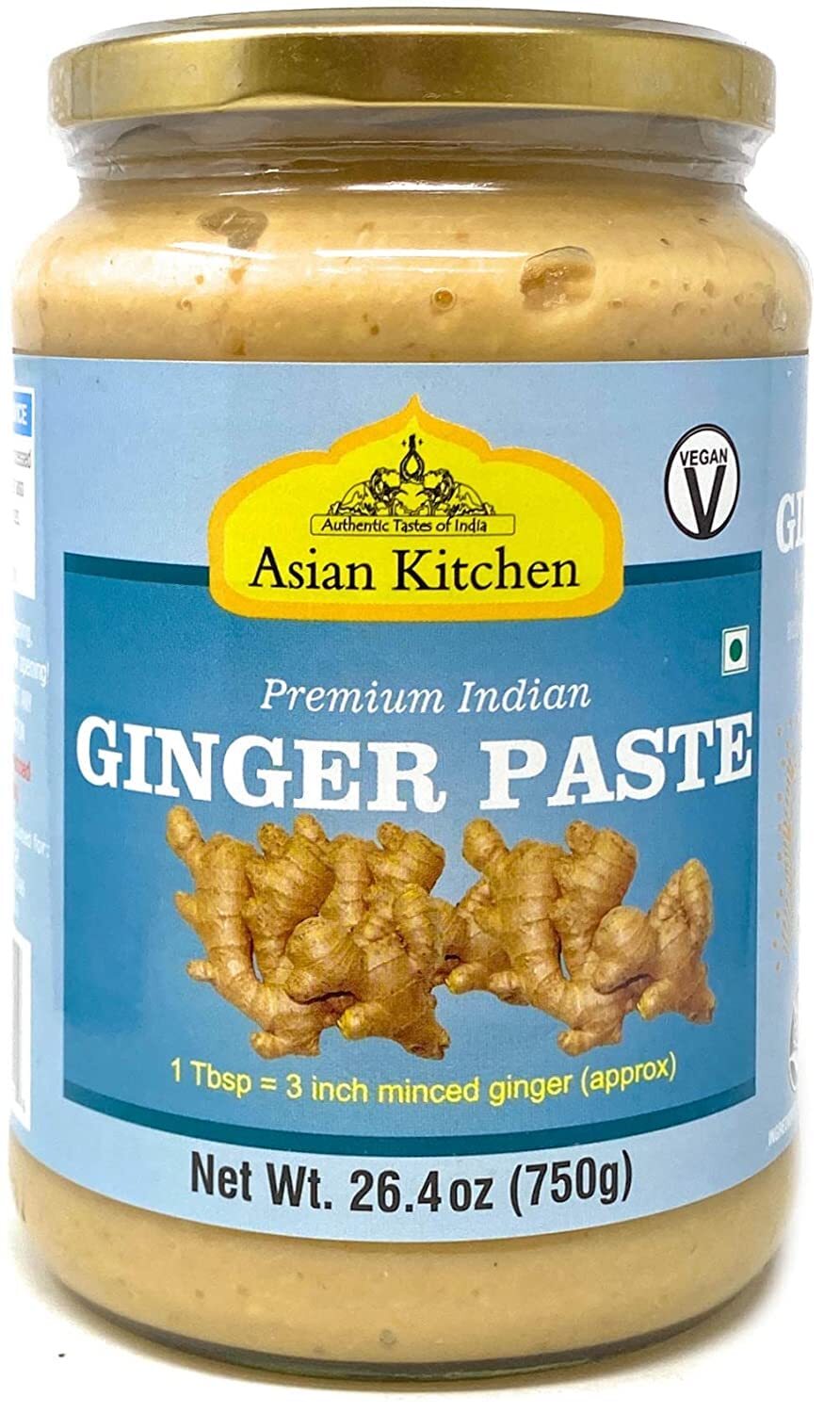 Asian Kitchen Ginger Cooking Paste 26.5oz (750g) Glass Jar