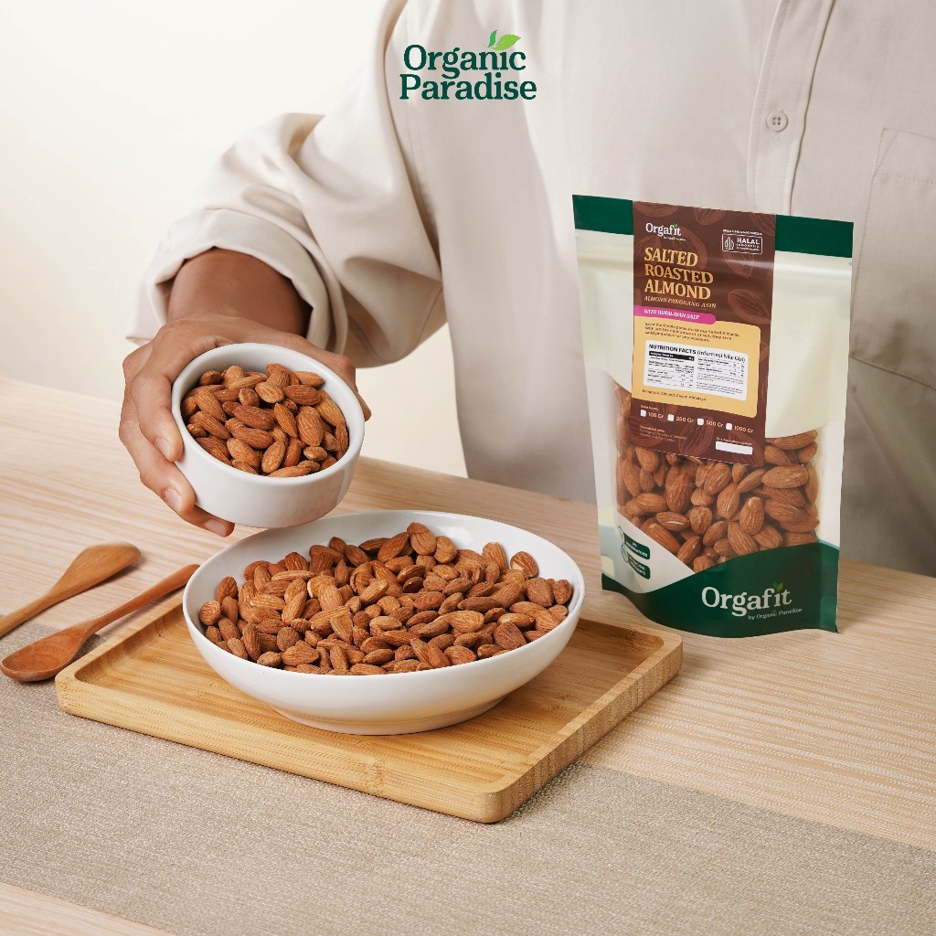 Roasted Salted Almonds 250 Gram Whole Nut Snack Pantry Ingredient On The Go