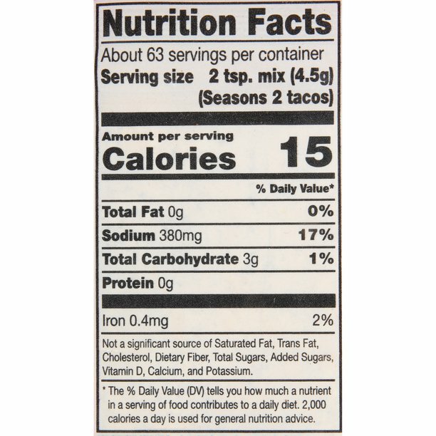 McCormick Taco Seasoning Mix, 2 -10 oz bags Seasons up to 10 lbs of Ground Beef