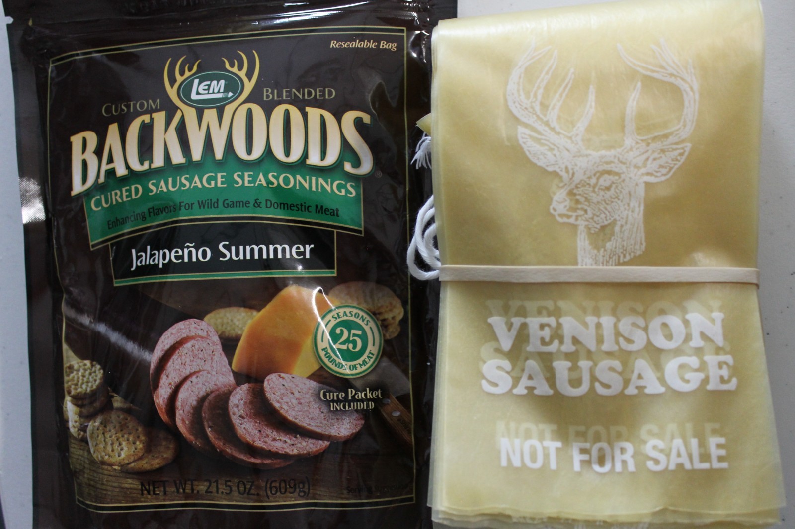 25 lbs Jalapeno Summer Sausage Seasoning Kit LEM Casings Cure Seasoning Included