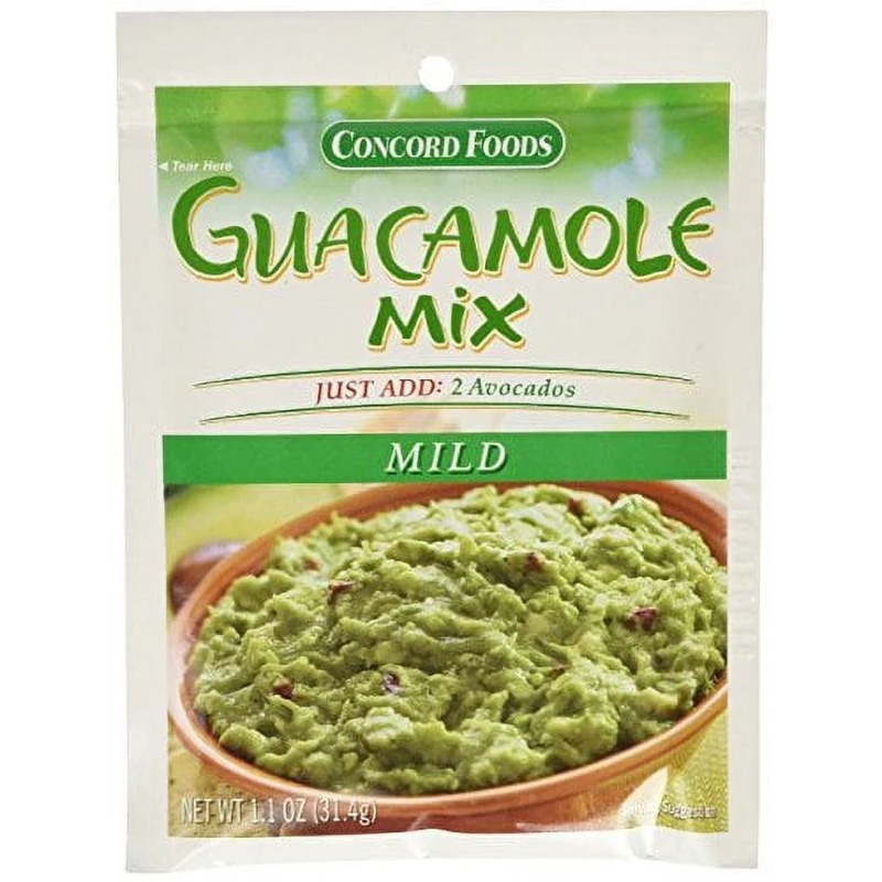 4x Concord Foods Guacamole Mix Mild Spice Seasoning Cooking Kitchen Gourmet 0.72