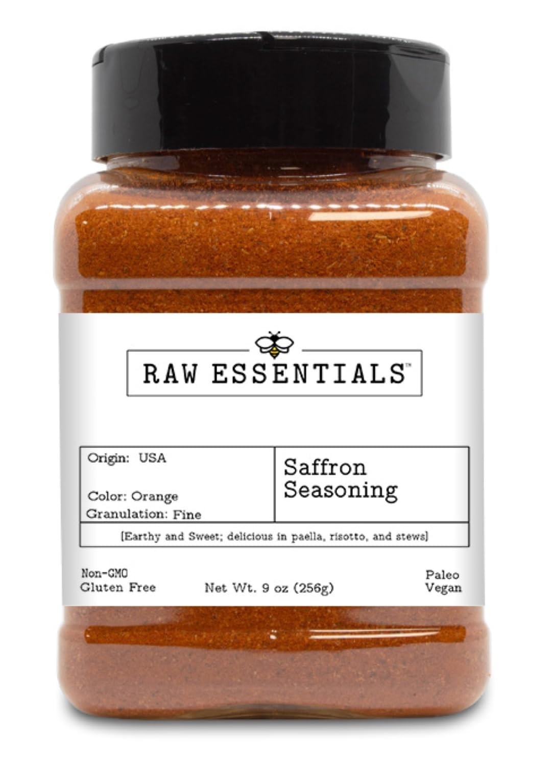 Raw Essentials Saffron Seasoning, 9 Ounce Bottle 9 (Pack of 1)