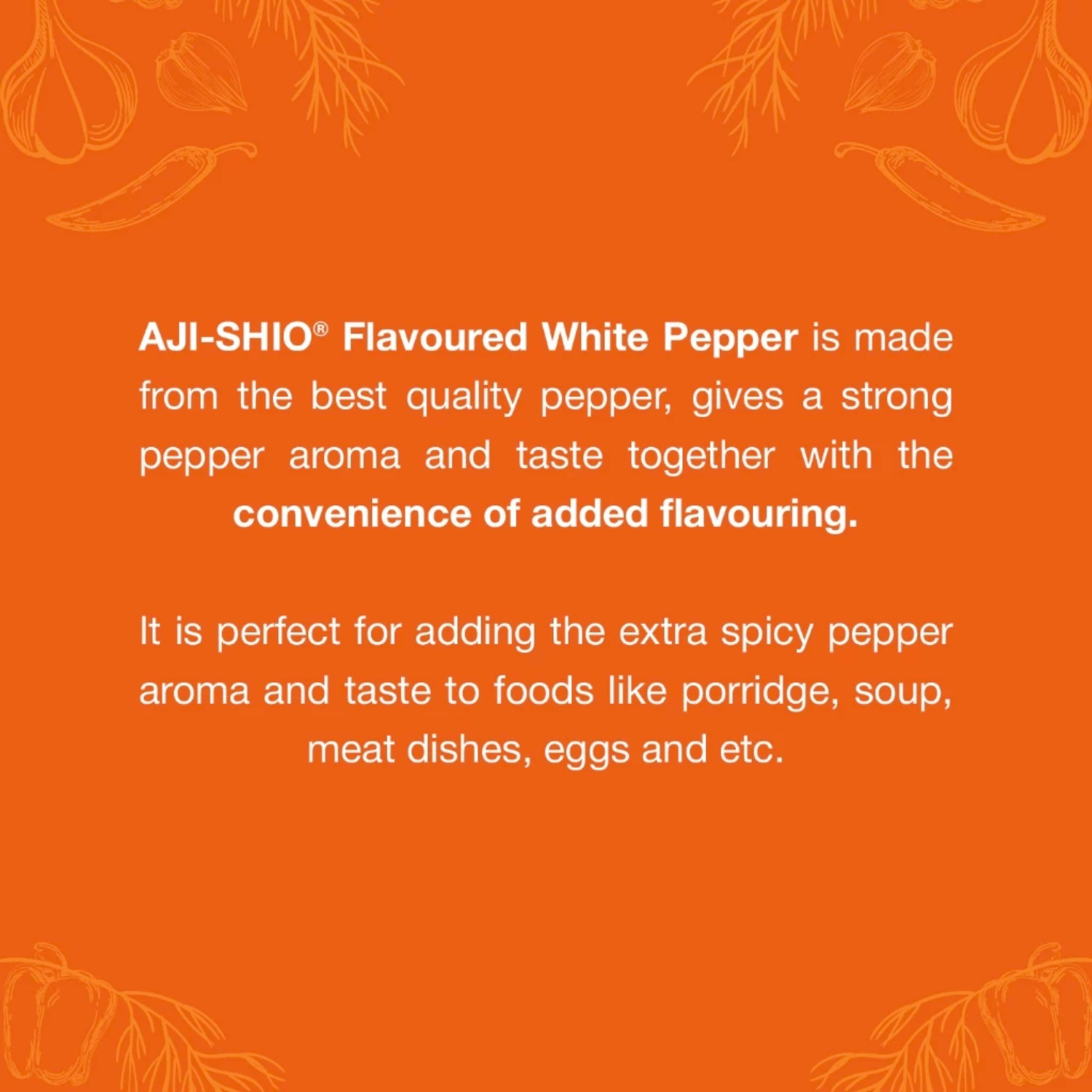 Aji-Shio DUO White Pepper x5 + Black Pepper x5 Refill Packs 40g (10 Packs Total)