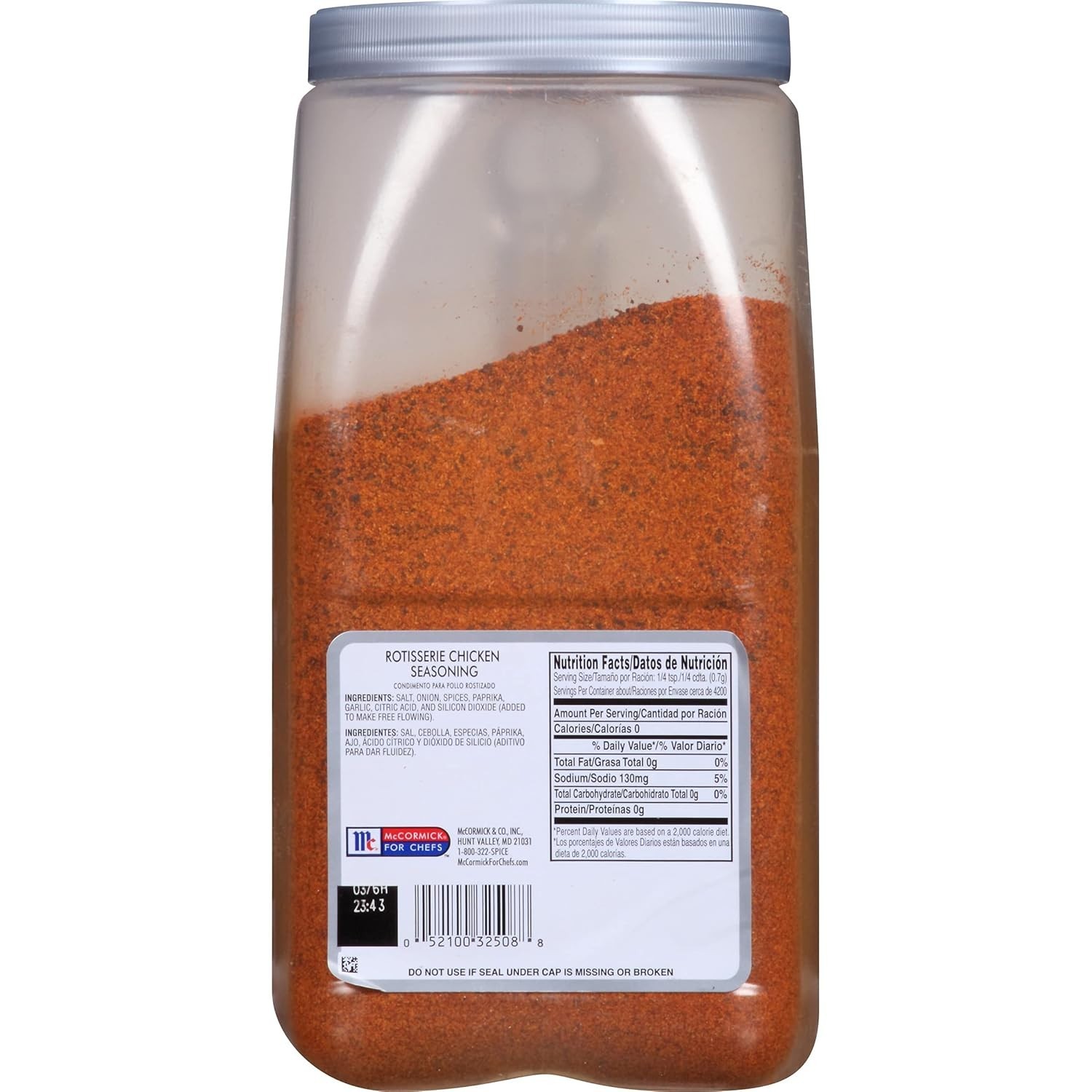 High-Quality Rotisserie Chicken Seasoning Rub, 6.5 lb for Delicious Recipes