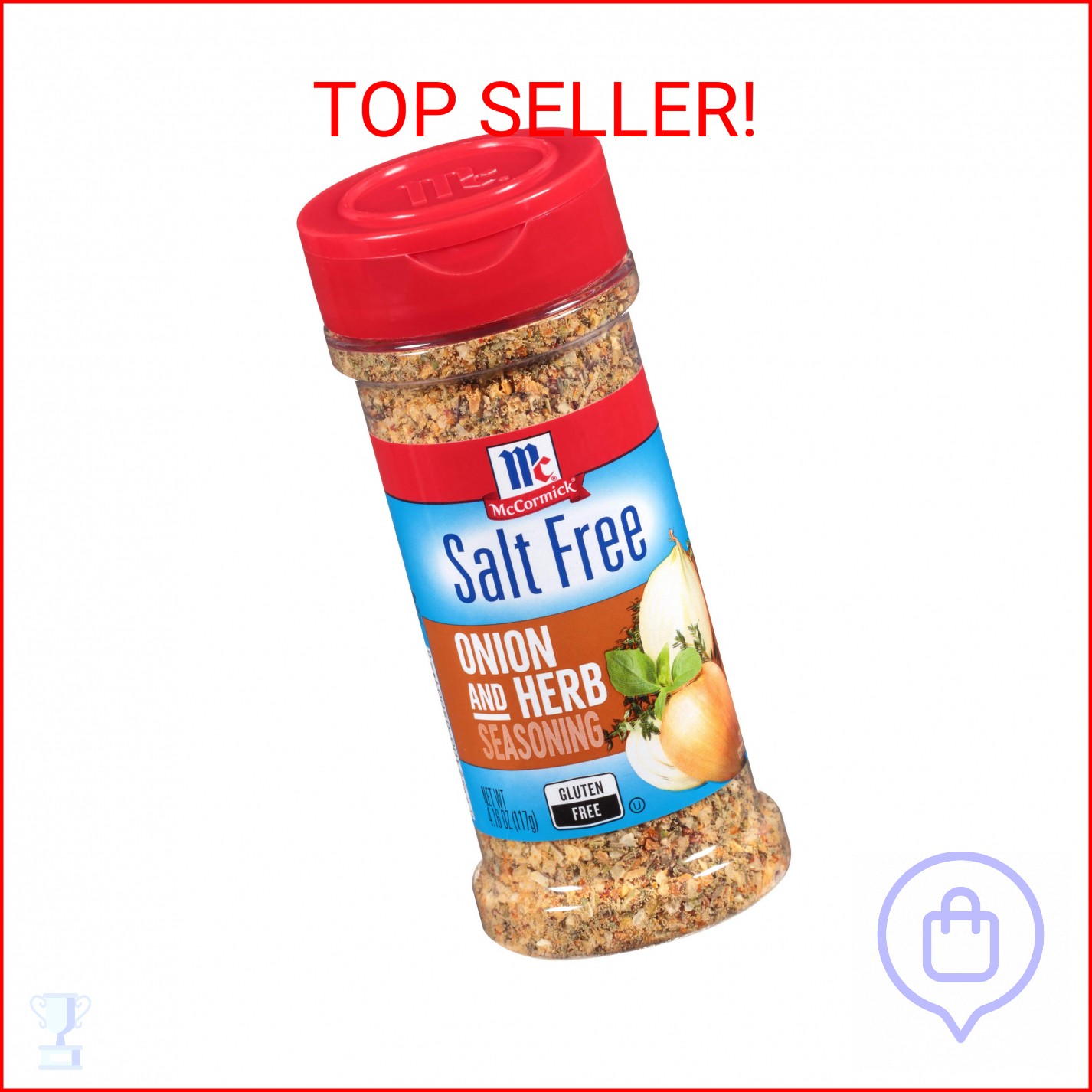 McCormick Salt Free Onion and Herb Seasoning, 4.16 oz