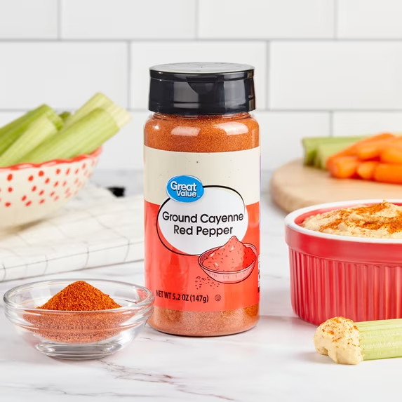 Great Value Ground Cayenne Red Pepper 5.2 oz Spice Shaker Bottle Pure Seasoning