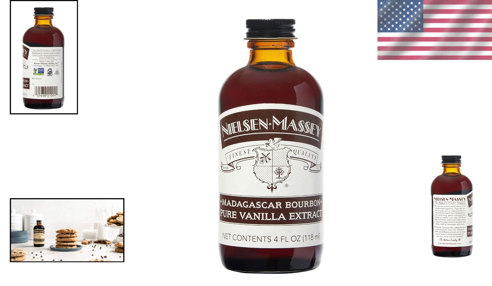 Madagascar Bourbon Pure Vanilla Extract, 4 Oz – Enhance Your Baking with Luxury