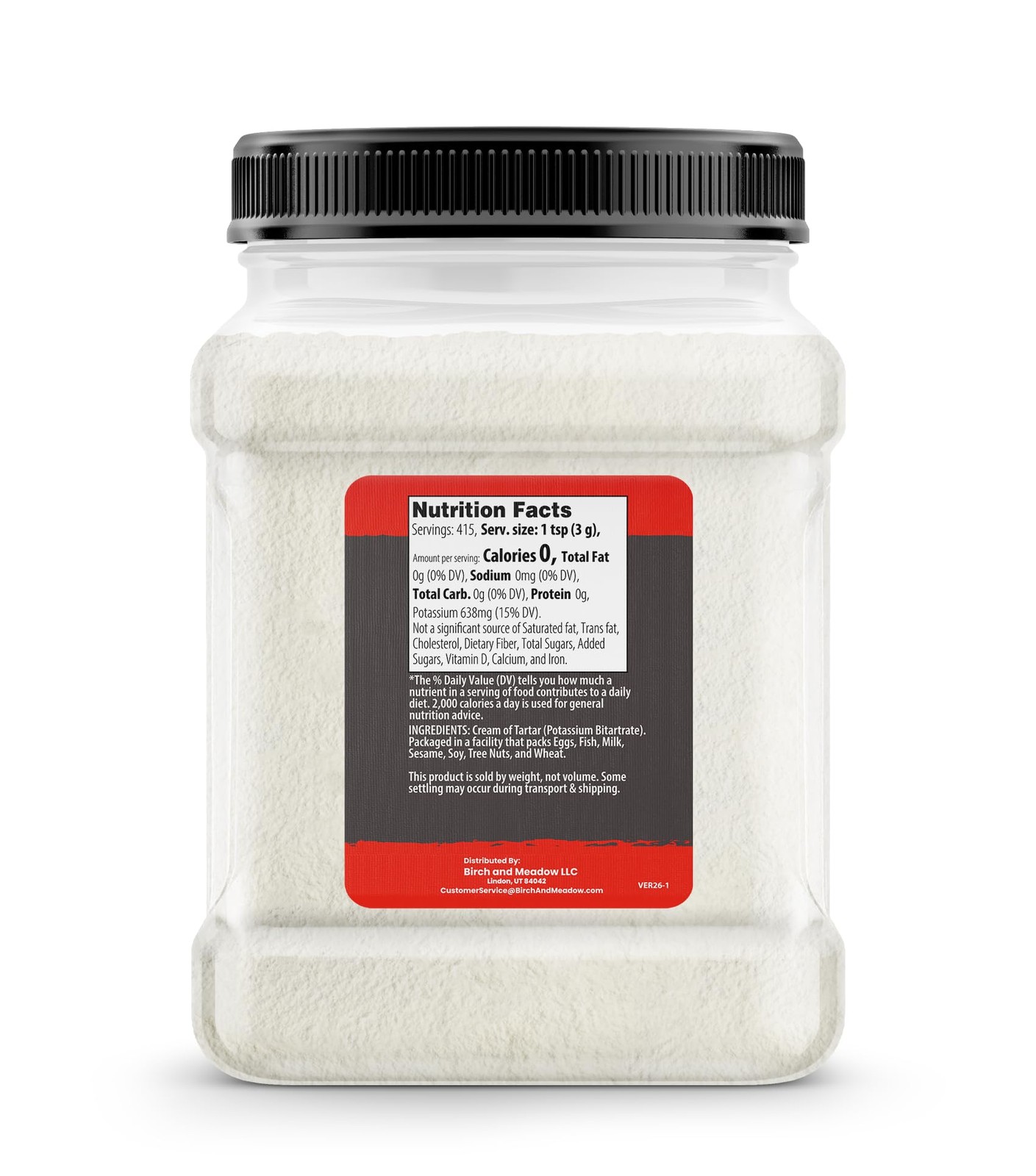 Cream of Tartar, 2.75 lb, Baking Ingredient, Stabilizer