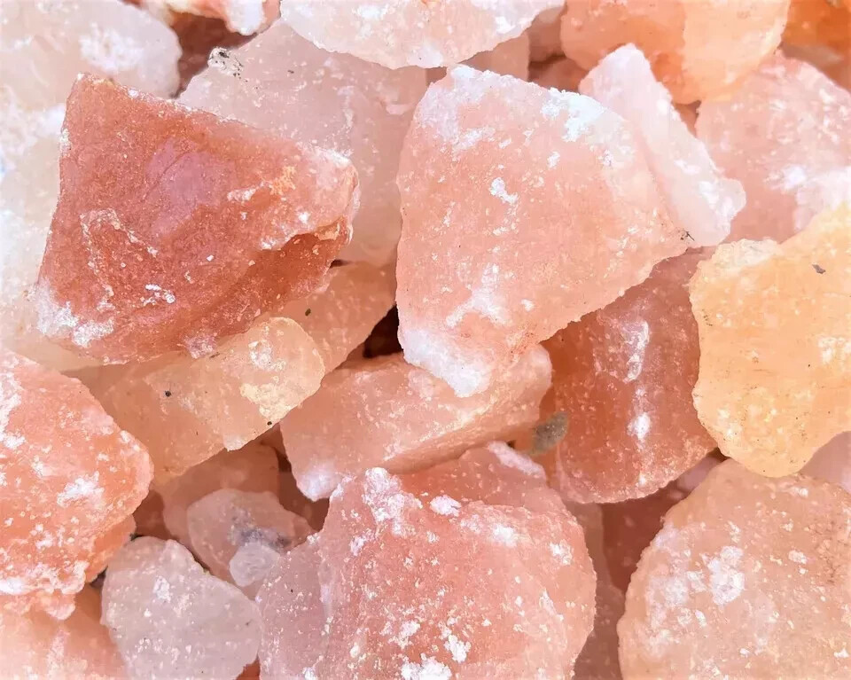 2 LB Salt Chunks Himalayan Pink ROCK 1″–4″ Versatile for Culinary Spa Home Decor