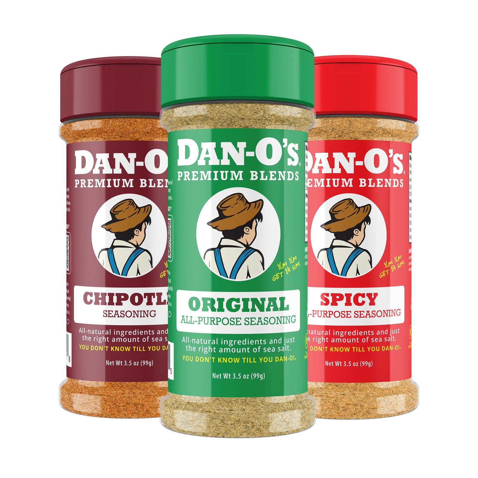 Dan-O’s Seasoning Small 3 Bottle Combo | Original, 3.5 Ounce (Pack of 3)