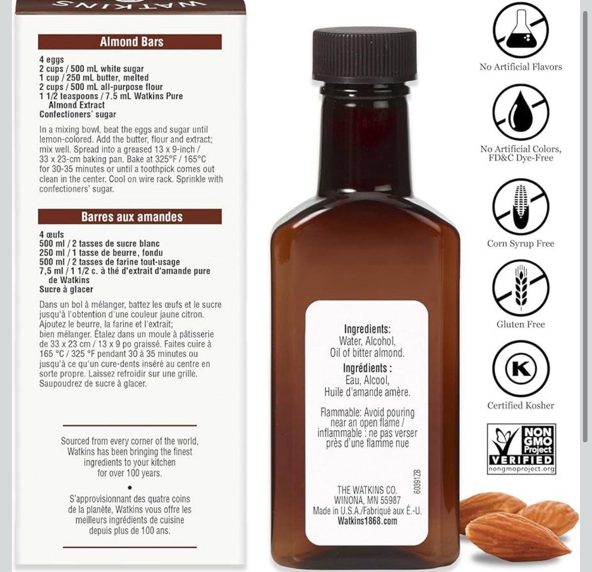 Watkins Pure Almond Extract, 2 Fl Oz
