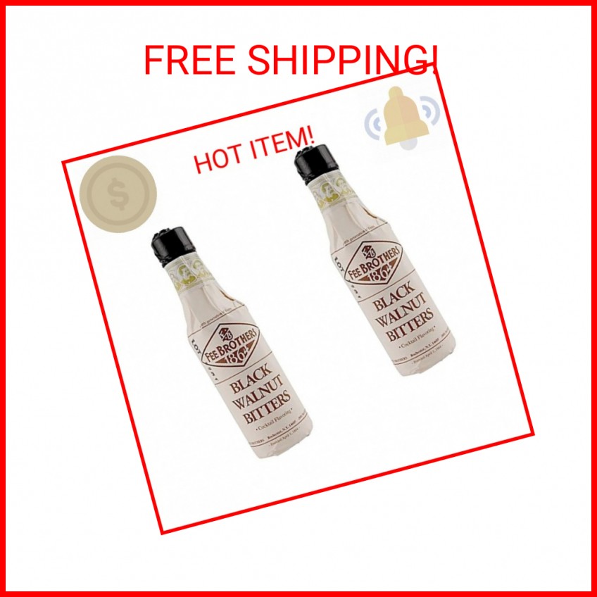 Fee Brothers Black Walnut Cocktail Bitters – 5 oz – 2 Pack