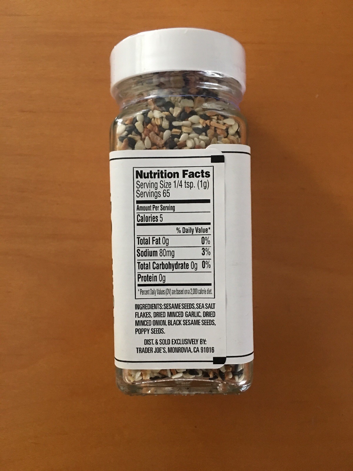 Trader Joe’s Everything But the Bagel Sesame Seasoning Blend/Spice, 2.3 oz (65g)