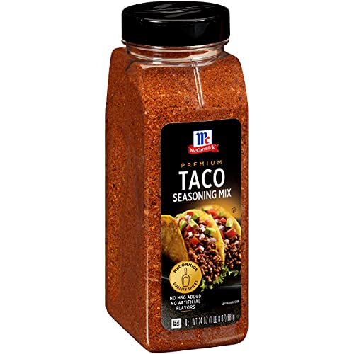 Premium Taco Seasoning Mix, No Artificial Flavors – 24 oz Large Size