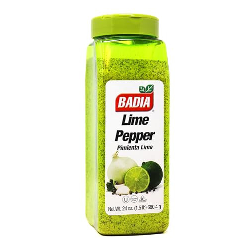 Badia Lime Pepper Seasoning 24 Ounce Zesty Flavor for All Dishes